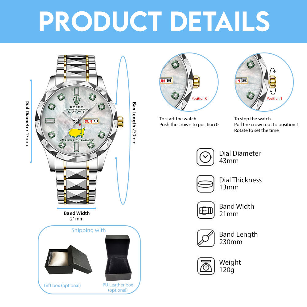 Masters Tournament x Rolex Alloy Luxury Quartz Watch - TMTHU5028