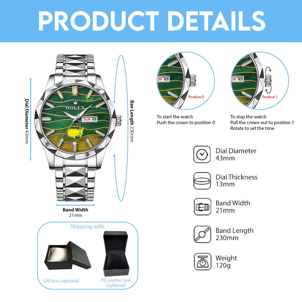 Masters Tournament x Rolex Alloy Luxury Quartz Watch - TMTHU5240