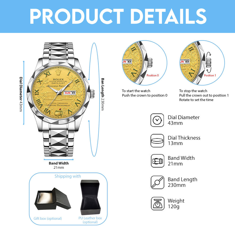 Masters Tournament x Rolex Alloy Luxury Quartz Watch - TMTHU5288
