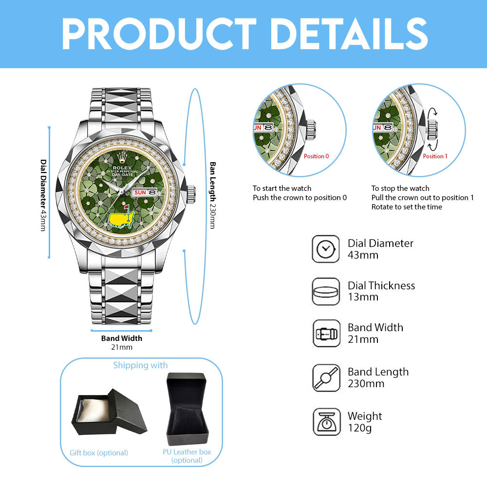 Masters Tournament x Rolex Alloy Luxury Quartz Watch - MAITM14981