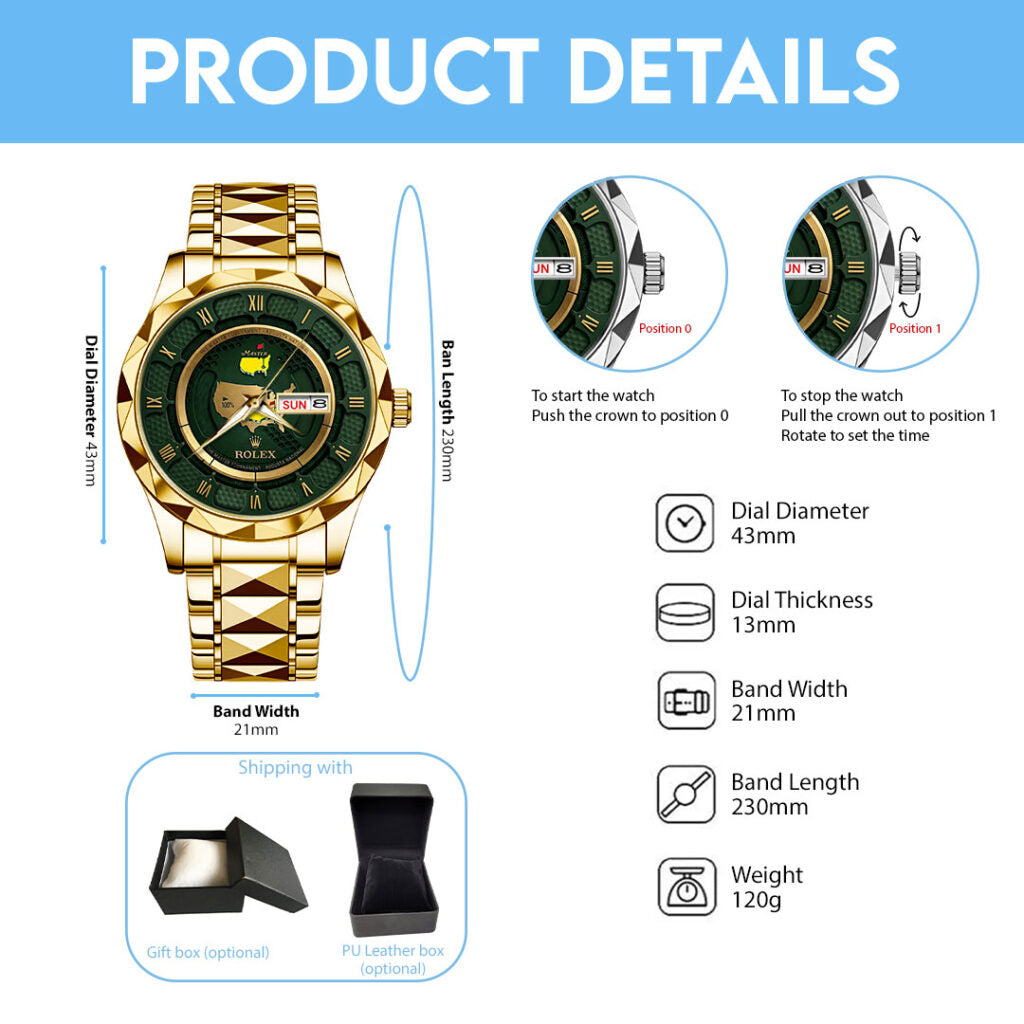 Masters Tournament x Rolex Alloy Luxury Quartz Watch - TMTHU4706