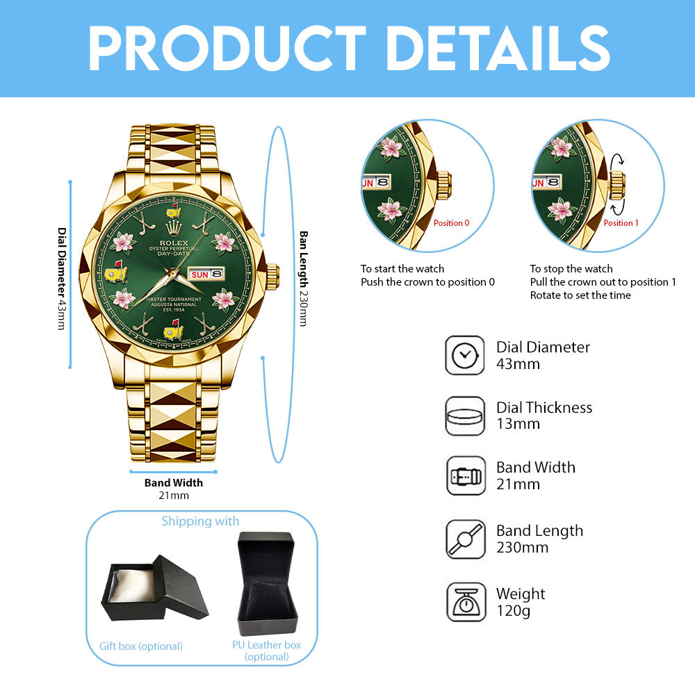 Masters Tournament x Rolex Alloy Luxury Quartz Watch - TMTHU5135