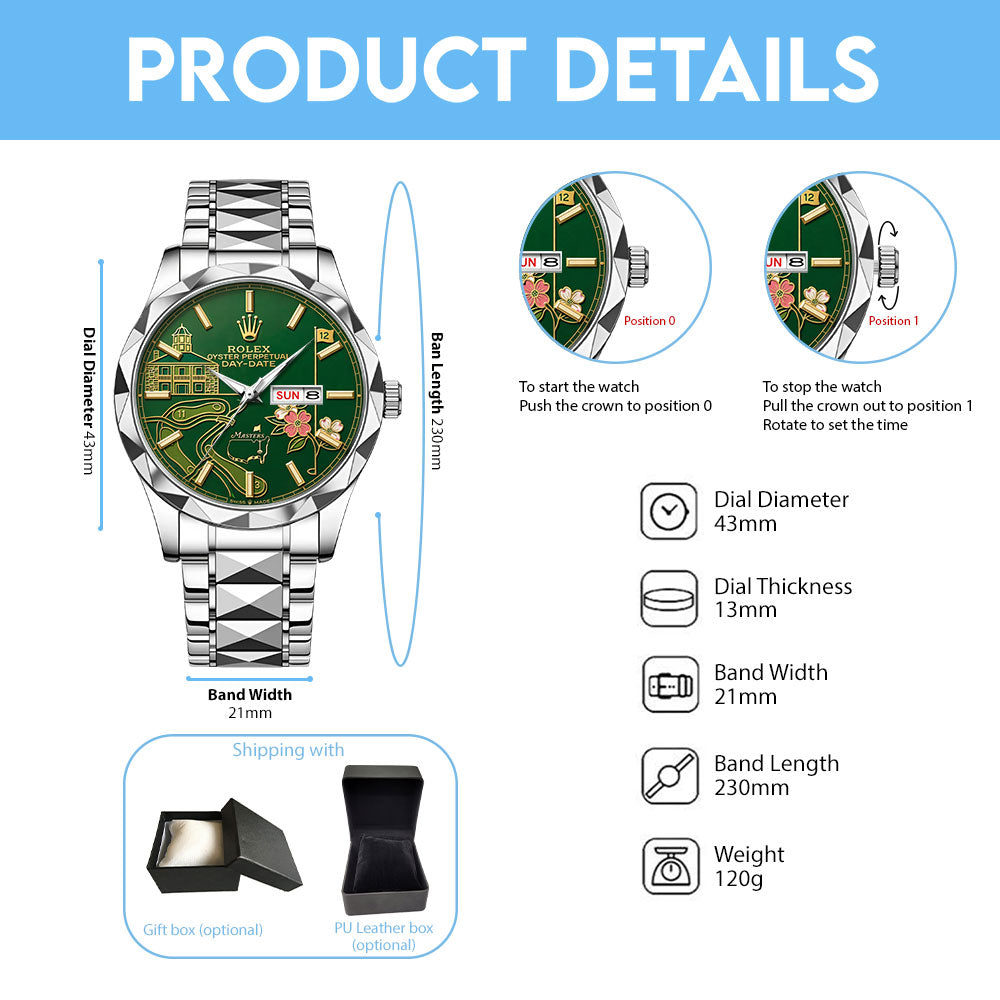 Masters Tournament x Rolex Alloy Luxury Quartz Watch - TMTHU5321