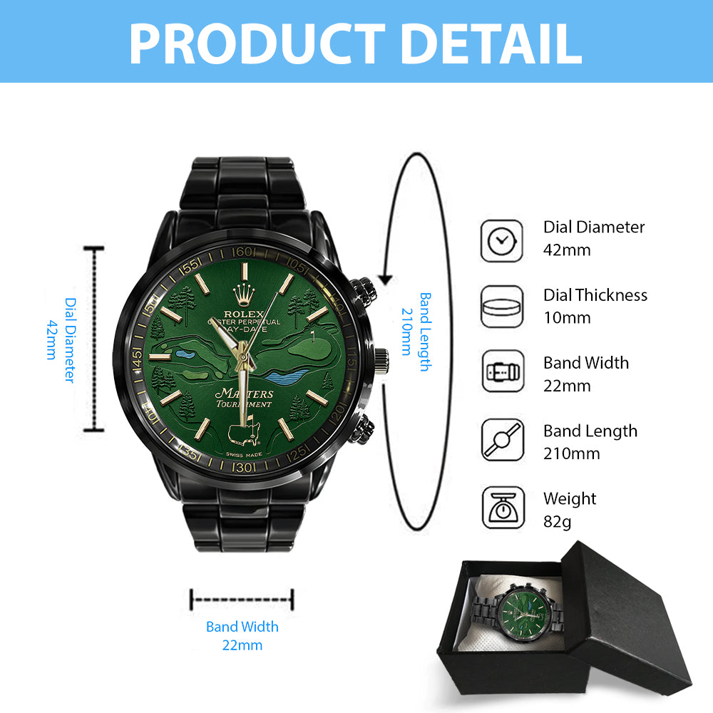 Masters Tournament x Rolex Black Stainless Steel Watch - TMTHU5086