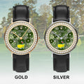 Masters Tournament x Rolex Black Stitched Leather Watch - MAITM15104
