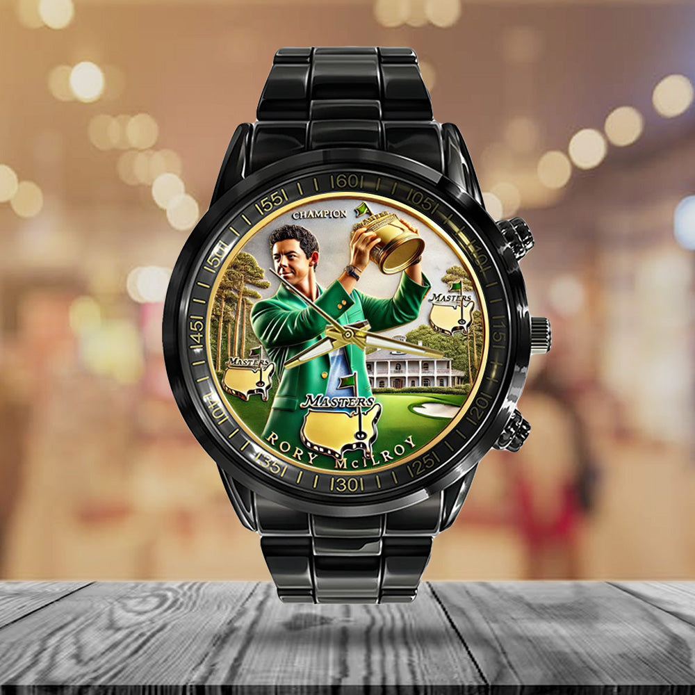 Masters Tournament x Rory McIlroy Black Stainless Steel Watch - MAITM 10732