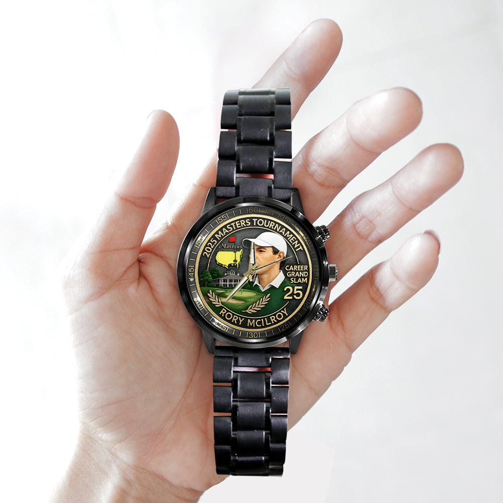 Masters Tournament x Rory McIlroy Black Stainless Steel Watch - MAITM 10740