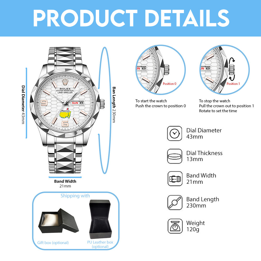Masters Tournament x Rolex Alloy Luxury Quartz Watch - GNE5976