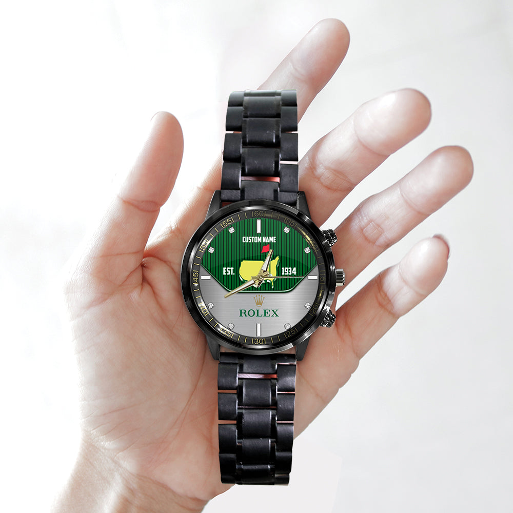 Personalized Masters Tournament x Rolex Black Stainless Steel Watch - MAITM 6383