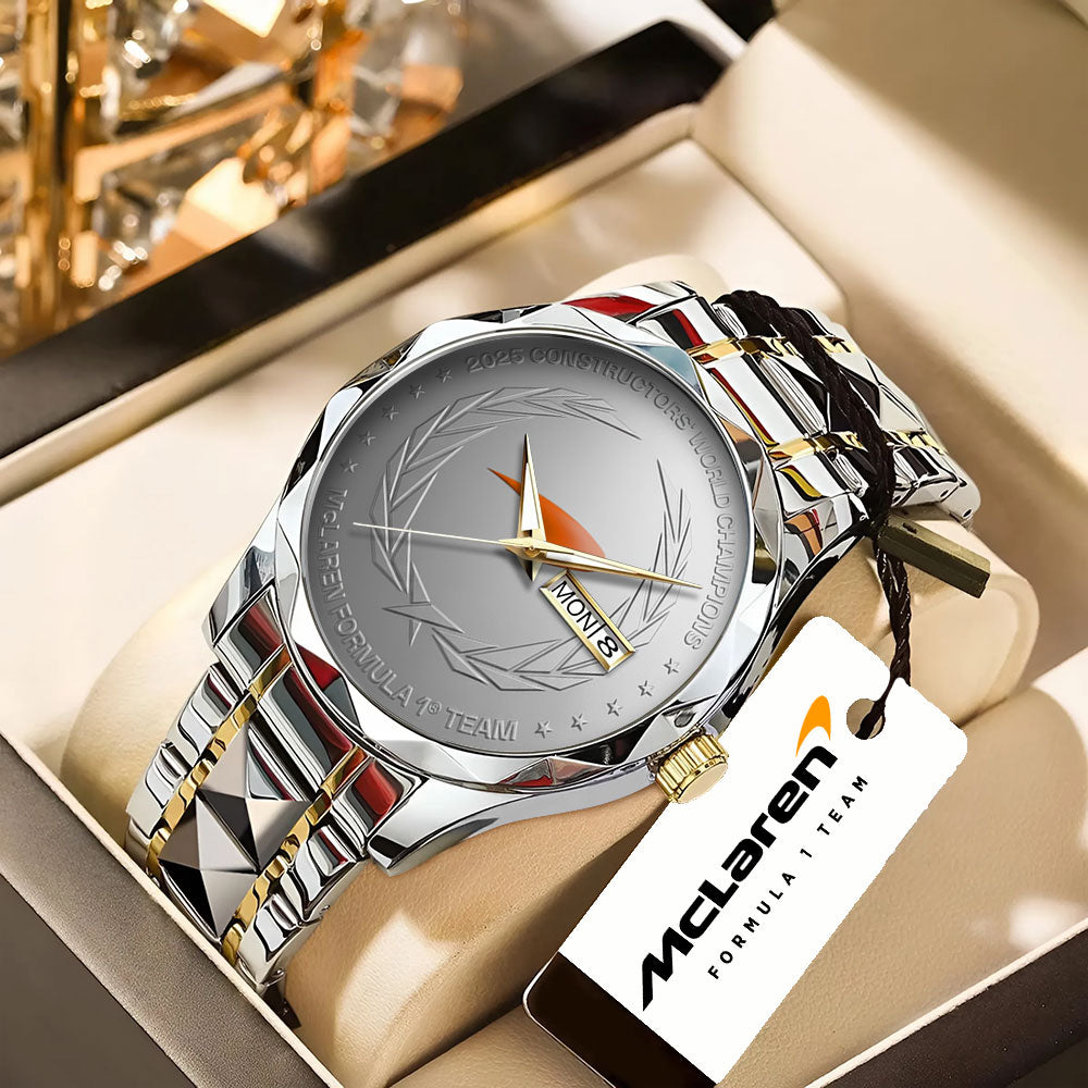 McLaren Formula 1 Team 2025 Constructors' 10 Times Alloy Luxury Quartz Watch - TANTN17261