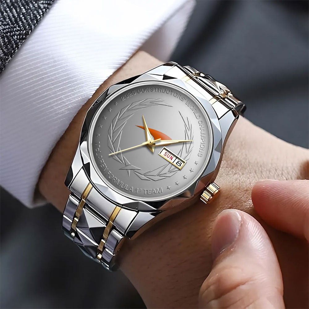 McLaren Formula 1 Team 2025 Constructors' 10 Times Alloy Luxury Quartz Watch - TANTN17261