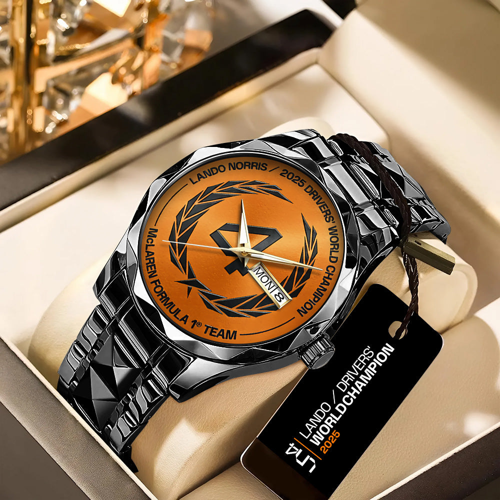 McLaren x Lando Norris World Champions 2025 Alloy Luxury Quartz Watch - TANTN19191