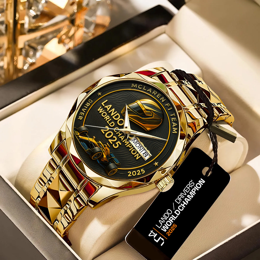 McLaren x Lando Norris World Champions 2025 Alloy Luxury Quartz Watch - TANTN19229