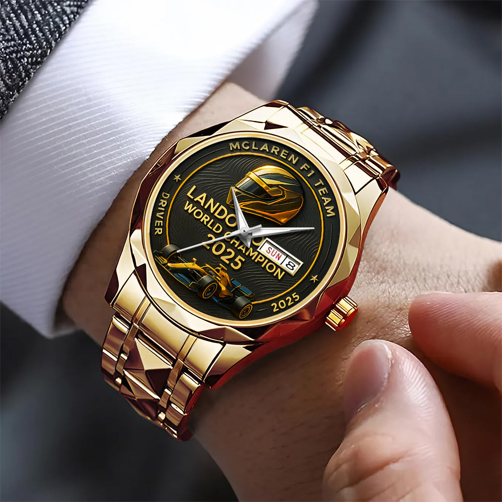 McLaren x Lando Norris World Champions 2025 Alloy Luxury Quartz Watch - TANTN19229
