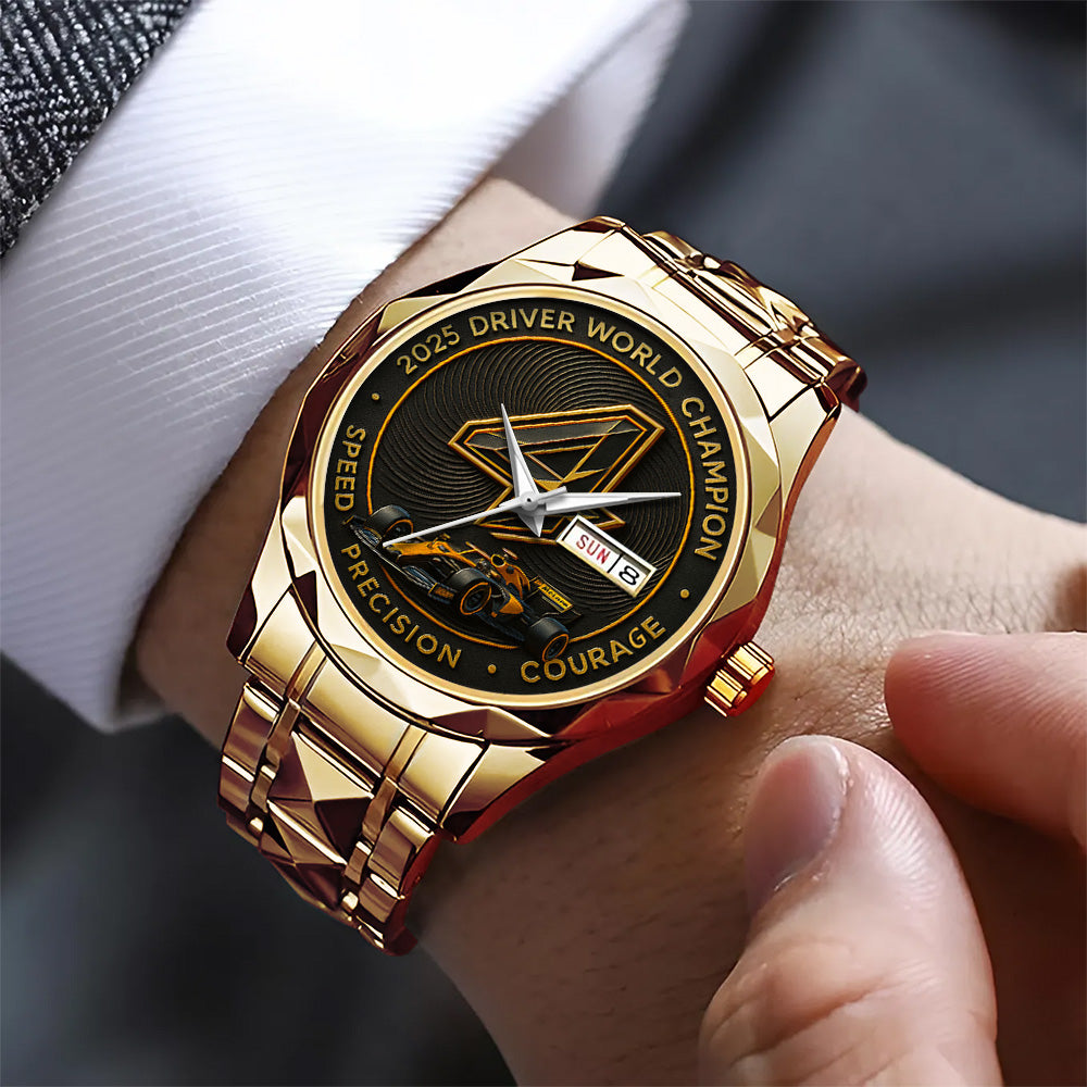 McLaren x Lando Norris World Champions 2025 Alloy Luxury Quartz Watch - TANTN19231