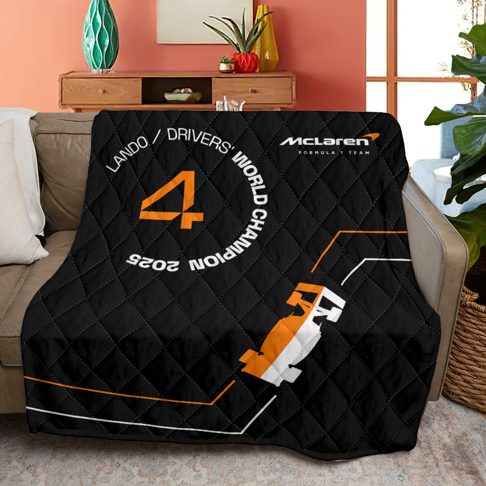 McLaren x Lando Norris World Champions 2025 Quilt Blanket - TANTN19203