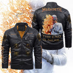 Megadeth 2D Leather Yellow Fleece Jacket – TMTHU1901