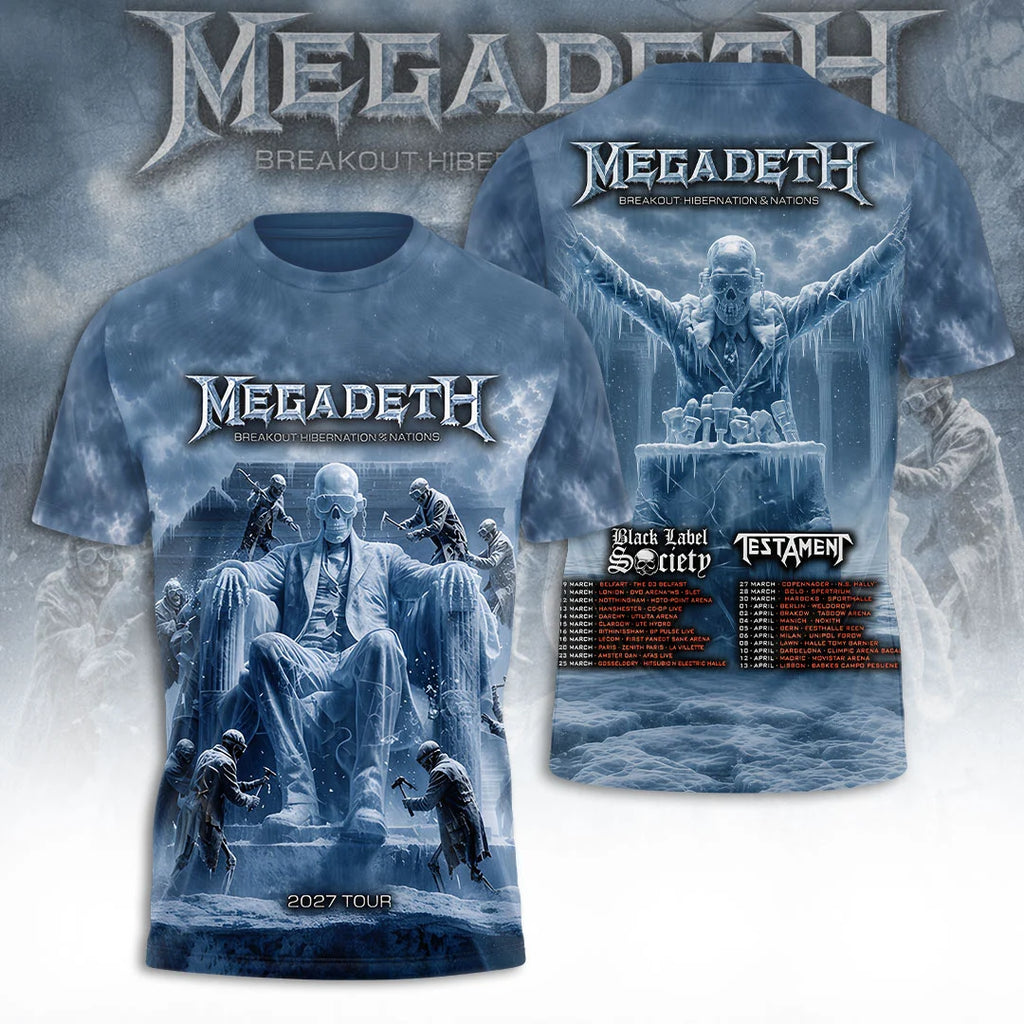 Megadeth Tour 2027 3D Apparel – TANTN25278