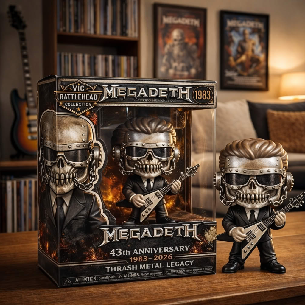 Megadeth Vic Rattlehead 43th Anniversary Pop Figure Doll