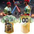 Memphis Redbirds Star Wars Night Light Swords Baseball Jersey