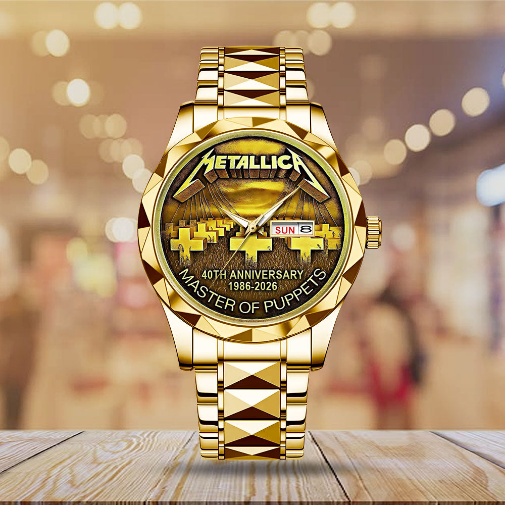 Metallica 40th Anniversary Master of Puppets Alloy Luxury Quartz Watch - MAITM15071