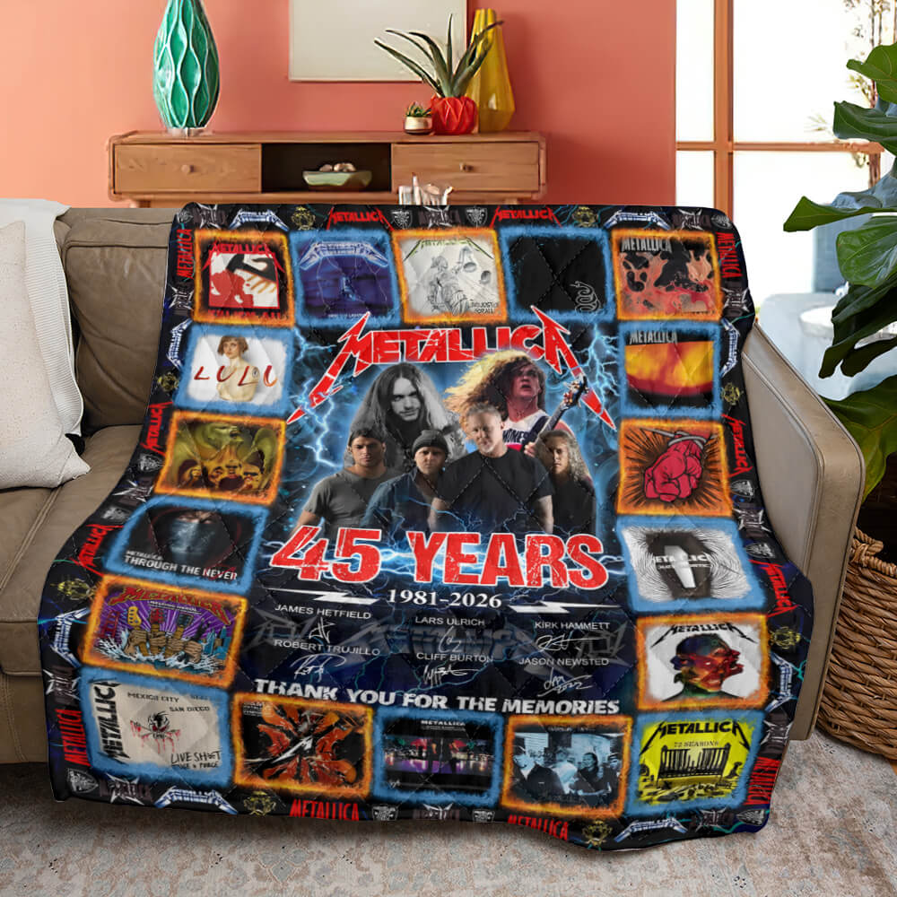 Metallica 45 Years Quilt Blanket - MAITM15065