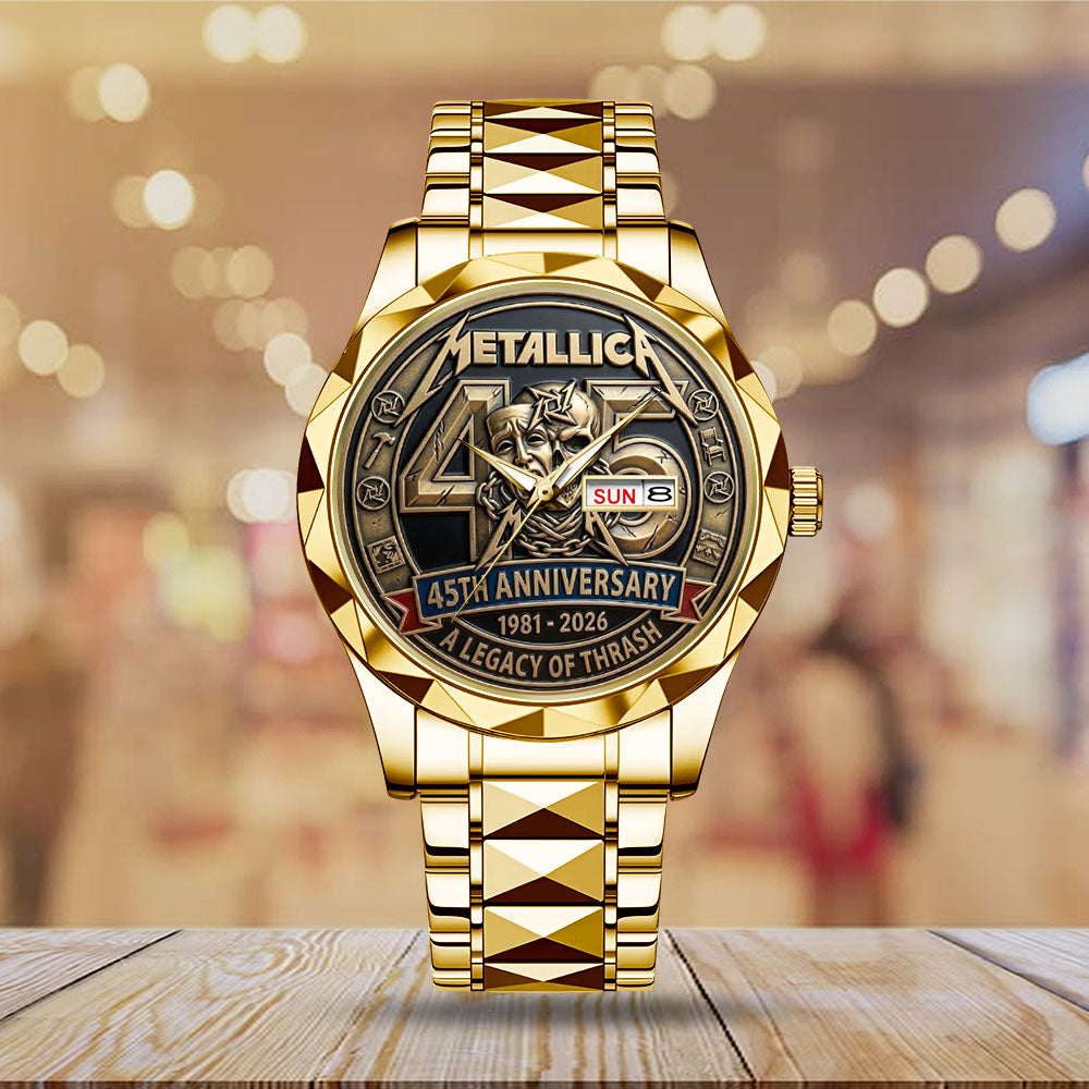 Metallica 45th Anniversary Alloy Luxury Quartz Watch - MAITM15047