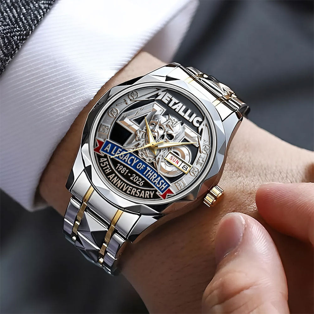 Metallica 45th Anniversary Alloy Luxury Quartz Watch - TANTN21575