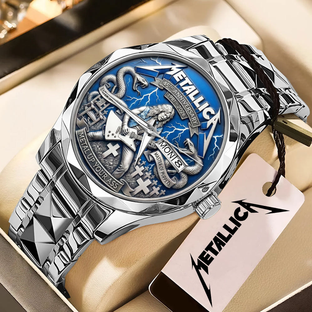 Metallica 45th Anniverssary Alloy Luxury Quartz Watch - MAITM14593