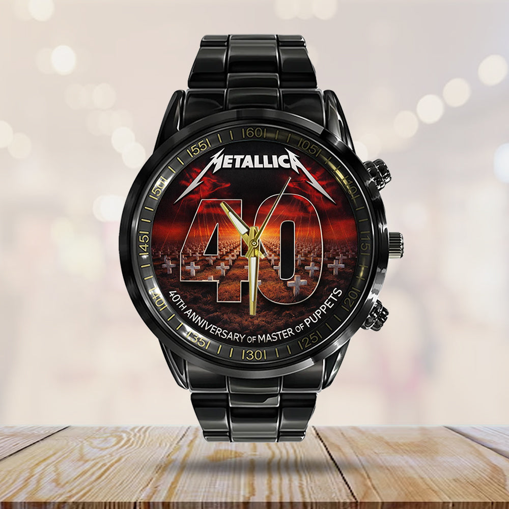 Metallica Black Stainless Steel Watch - TMTHU3019