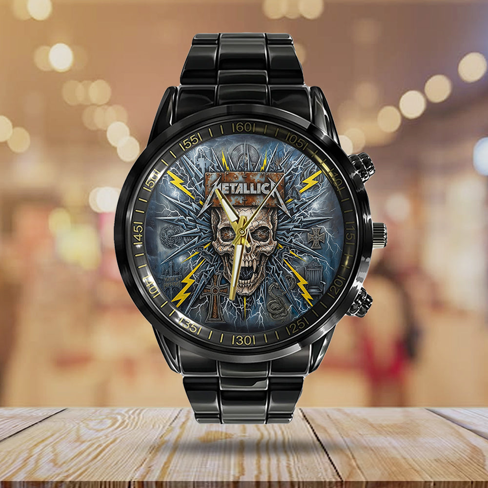 Metallica Black Stainless Steel Watch - MAITM14499