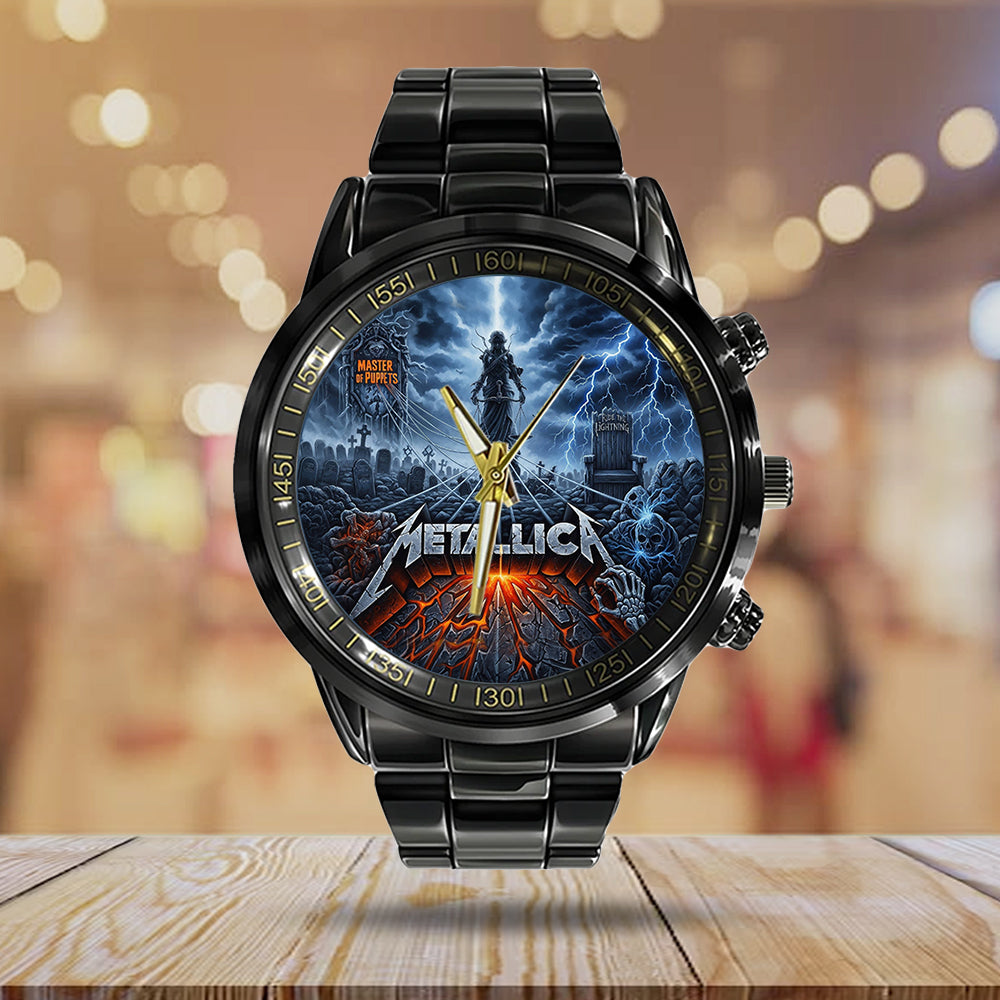 Metallica Black Stainless Steel Watch - MAITM14500