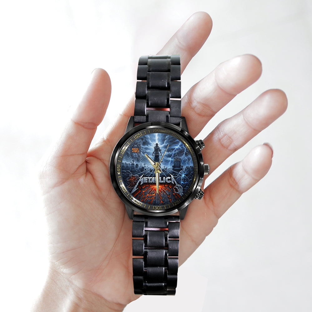 Metallica Black Stainless Steel Watch - MAITM14500
