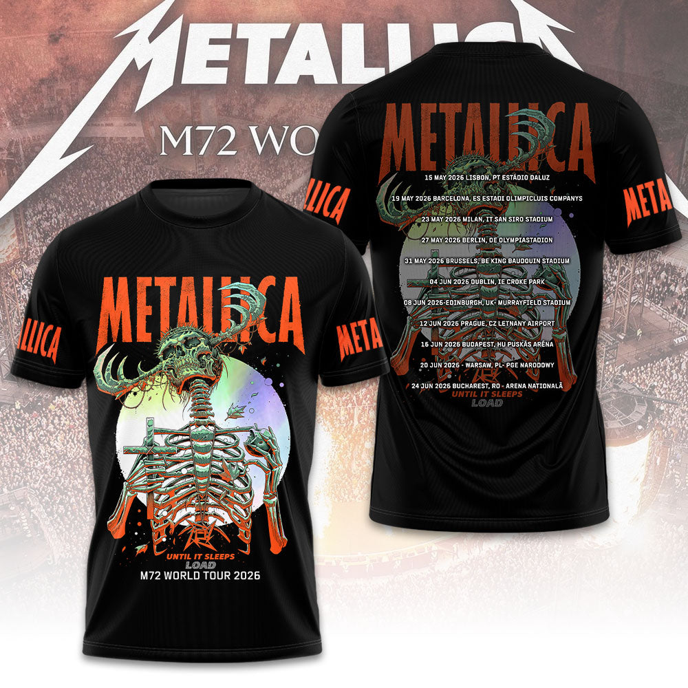 Metallica: M72 World Tour 2026 3D Apparel – TMTHU1421