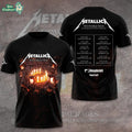 Metallica World Tour 2027 In the Round at the 50 Yard Line 3D Apparel