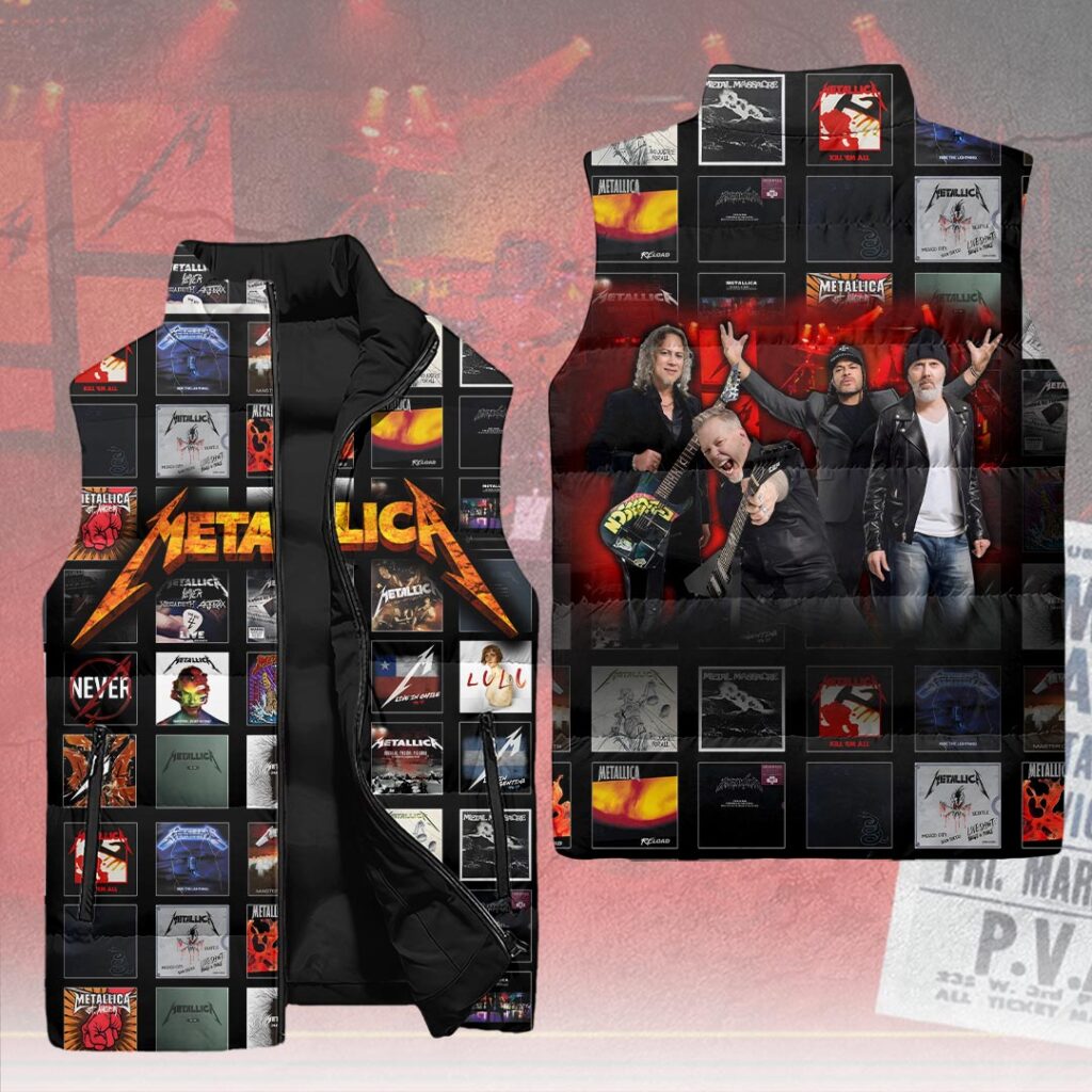 Metallica 3D Sleeveless Down Jacket – HOATT15413