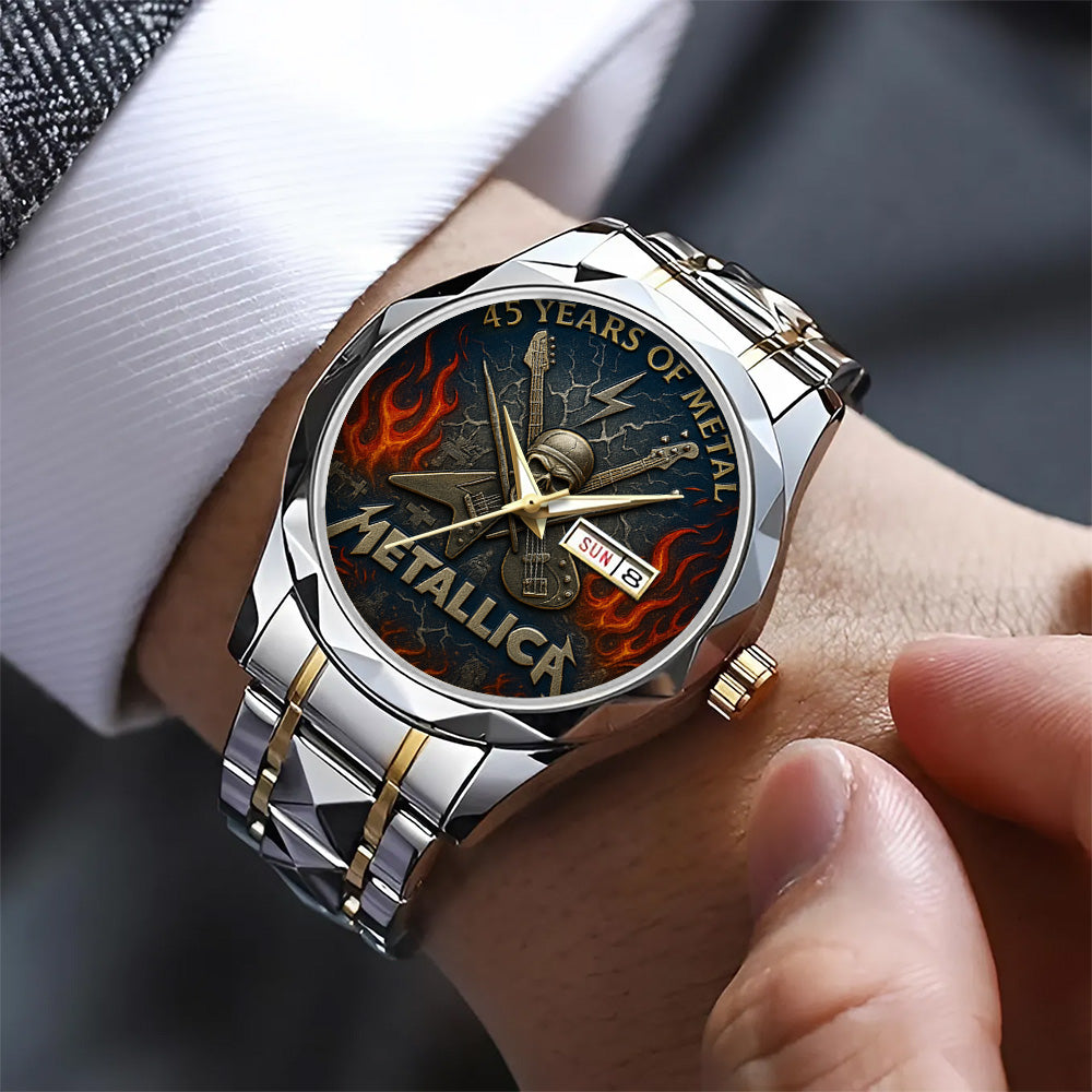 Metallica Alloy Luxury Quartz Watch - TANTN15381