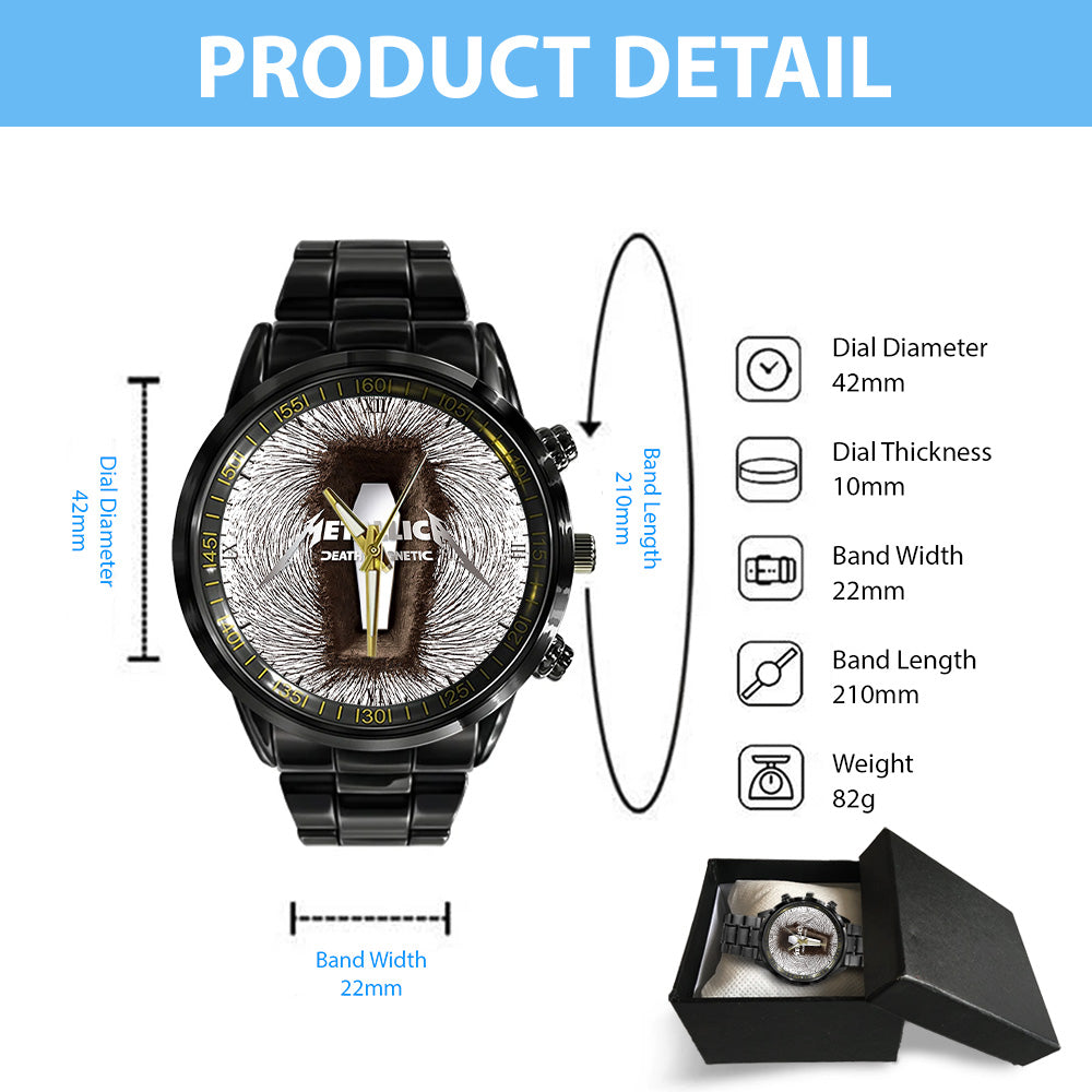 Metallica Black Stainless Steel Watch - GNE 3049