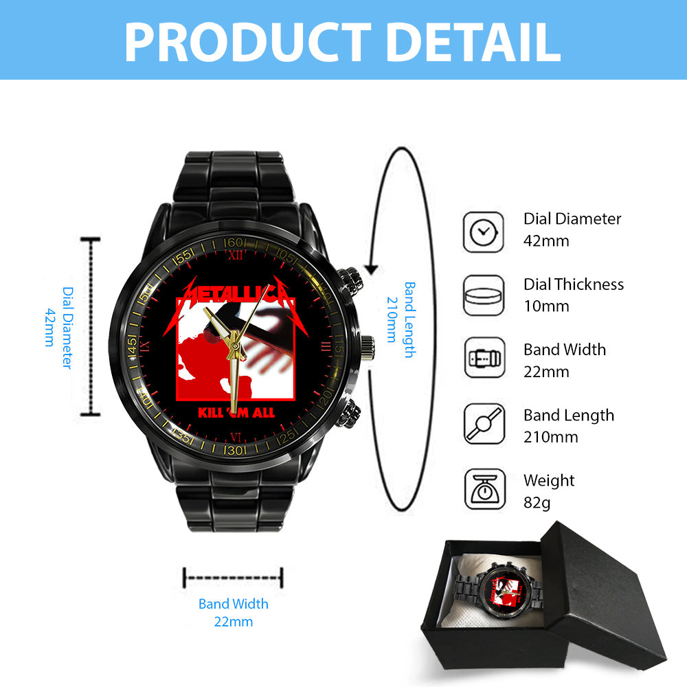 Metallica Black Stainless Steel Watch - GNE 3050