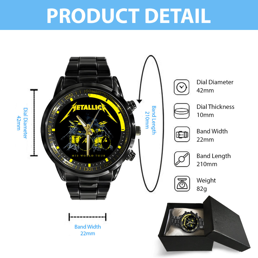 Metallica Black Stainless Steel Watch - GNE 3035