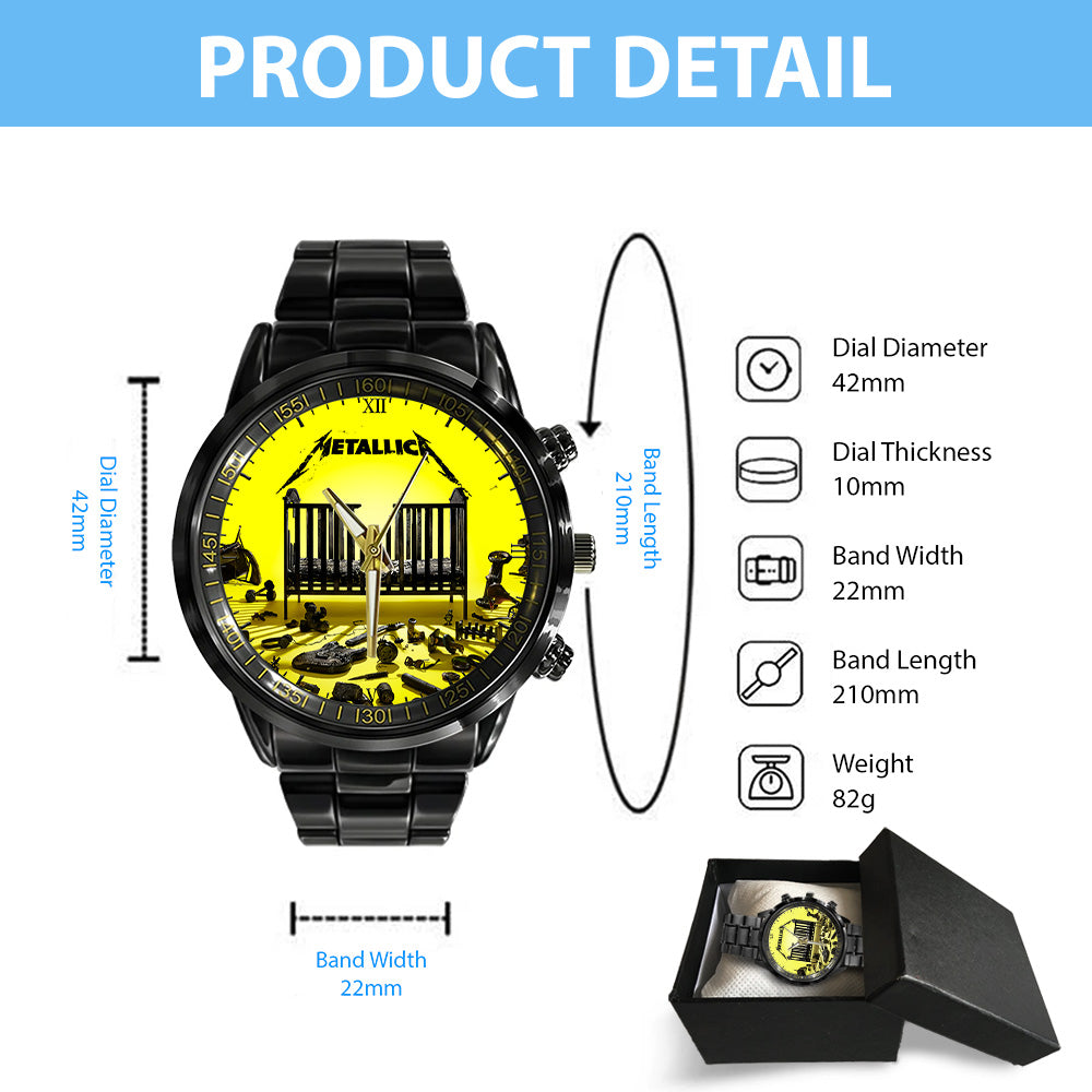 Metallica Black Stainless Steel Watch - GNE 3039