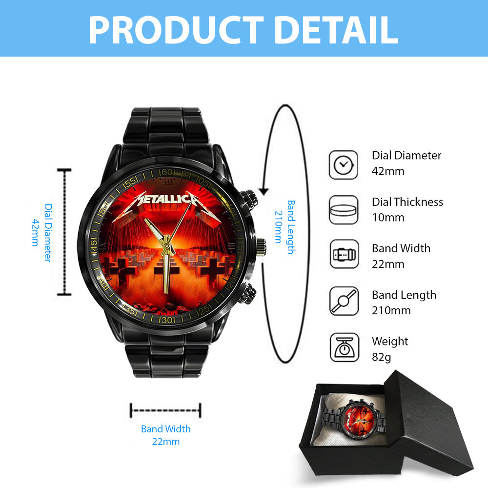 Metallica Black Stainless Steel Watch - GNE 3117
