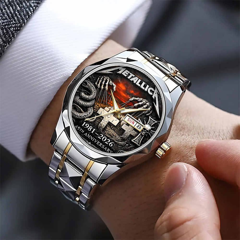 Metallica 45th Anniversary 2026 Alloy Luxury Quartz Watch - TANTN19687
