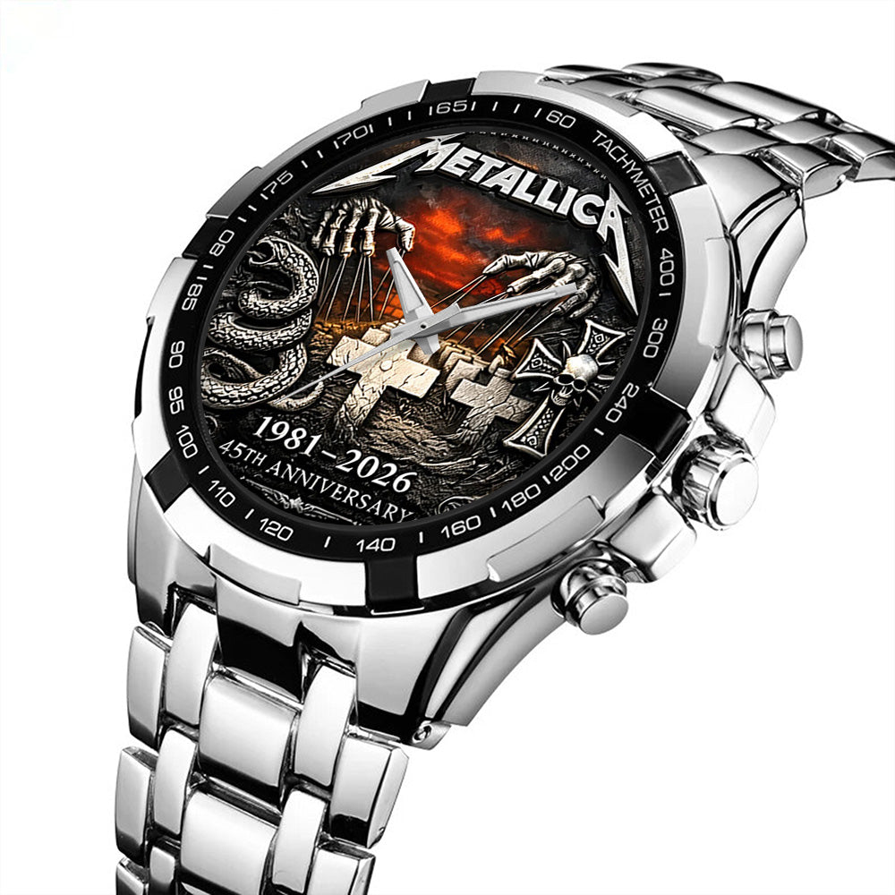 Metallica 45th Anniversary 2026 Alloy Men Quartz Watch - TANTN19828