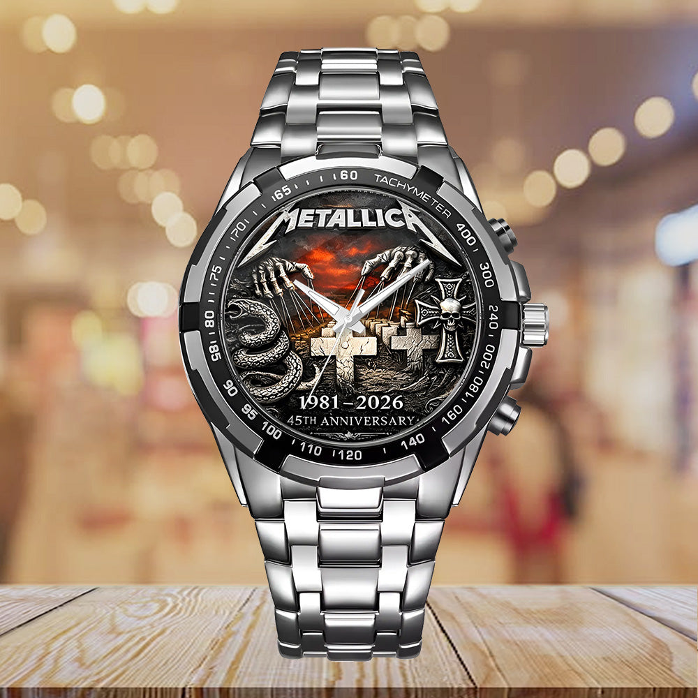 Metallica 45th Anniversary 2026 Alloy Men Quartz Watch - TANTN19828