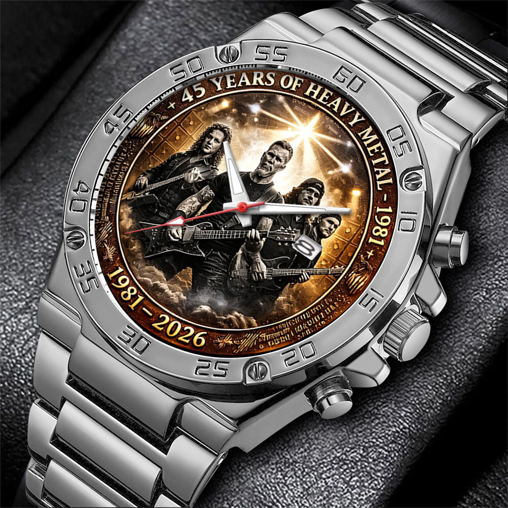 Metallica 45th Anniversary 2026 Gentleman Stainless Steel Watch - TANTN19829