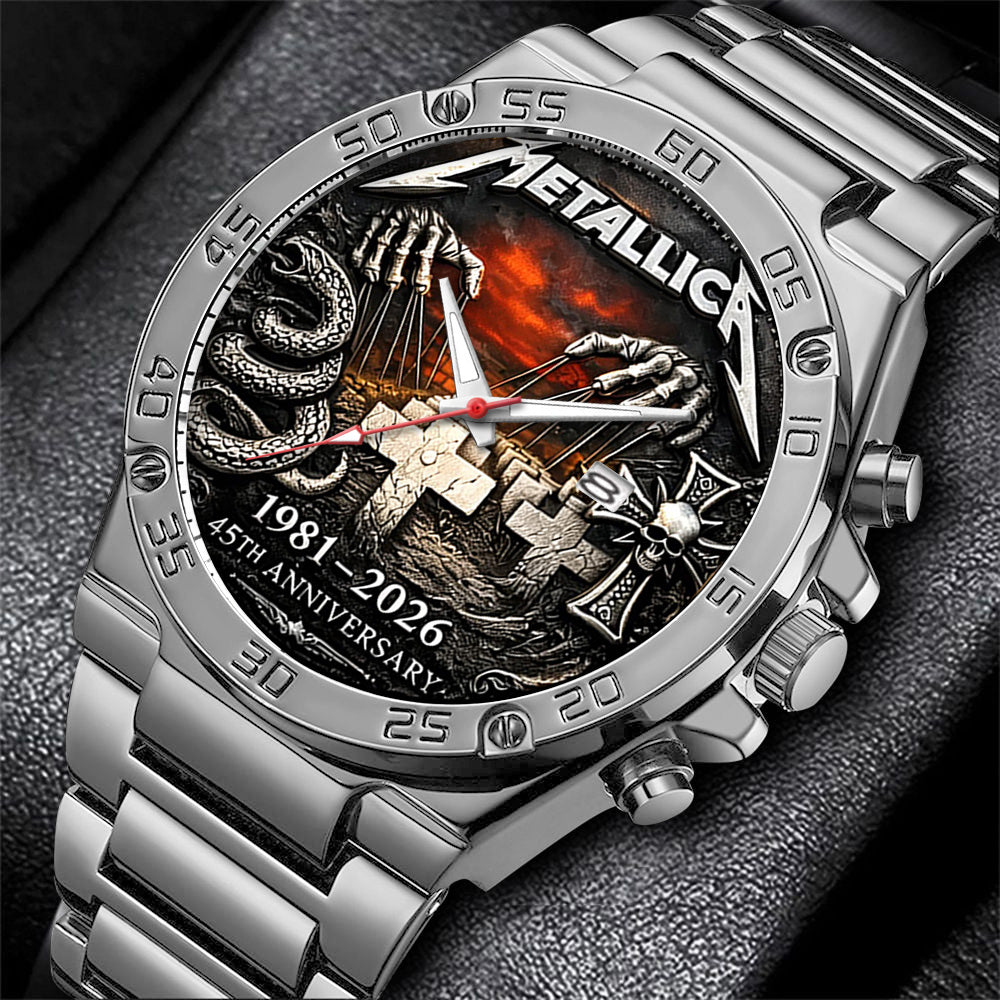 Metallica 45th Anniversary 2026 Gentleman Stainless Steel Watch - TANTN19830