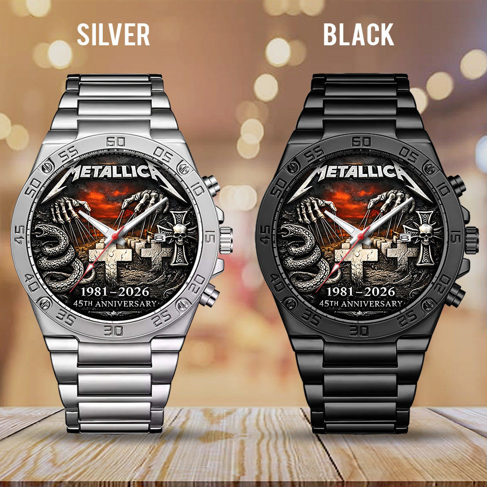 Metallica 45th Anniversary 2026 Gentleman Stainless Steel Watch - TANTN19830