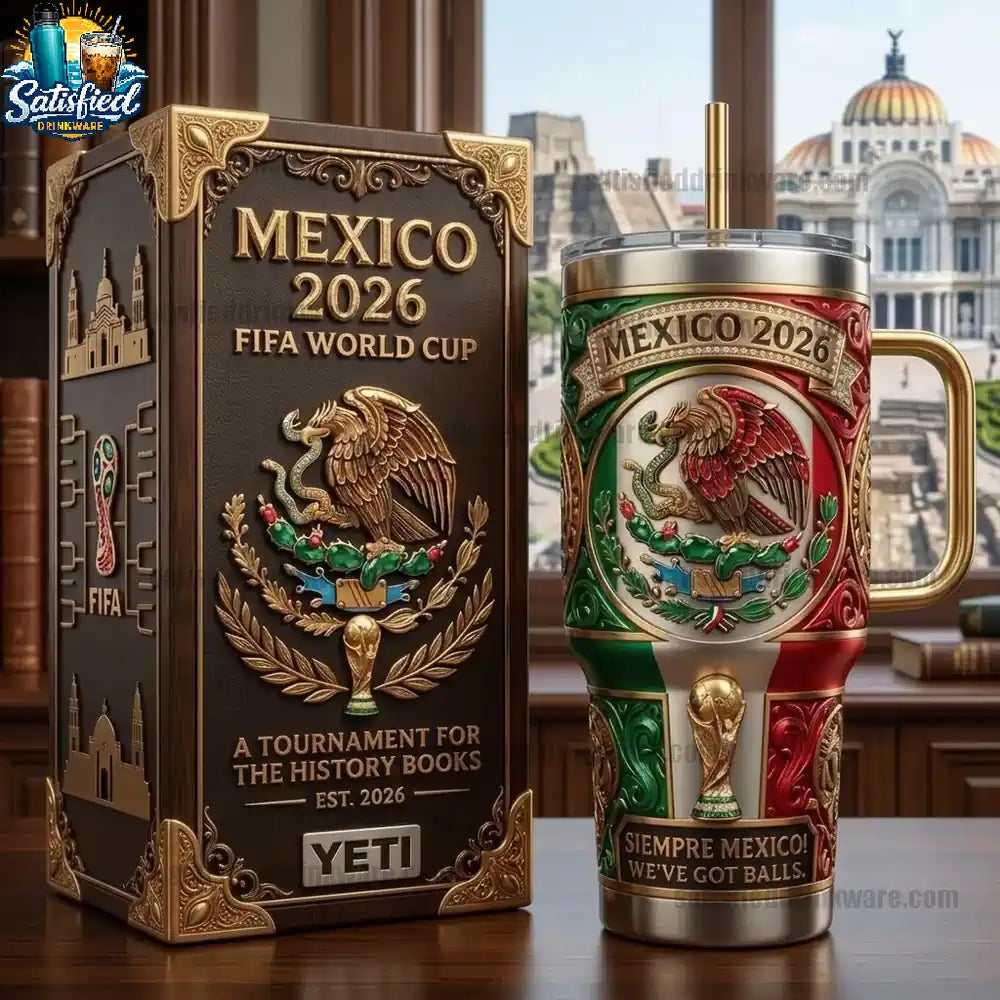 Mexico FIFA World Cup 2026 Heritage Edition With Handle Tumbler