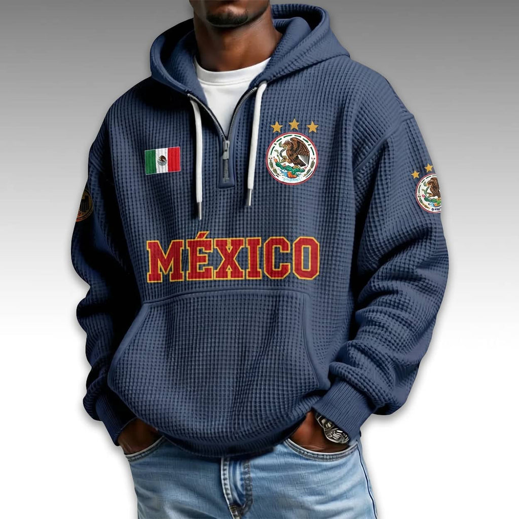 Mexico World Cup 2026 Waffle Quarter Zip Hoodie
